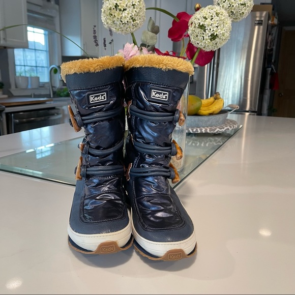 Keds Womens Padding Powder Puff Winter Wool Snow Boot Size 10 women - Picture 3 of 12